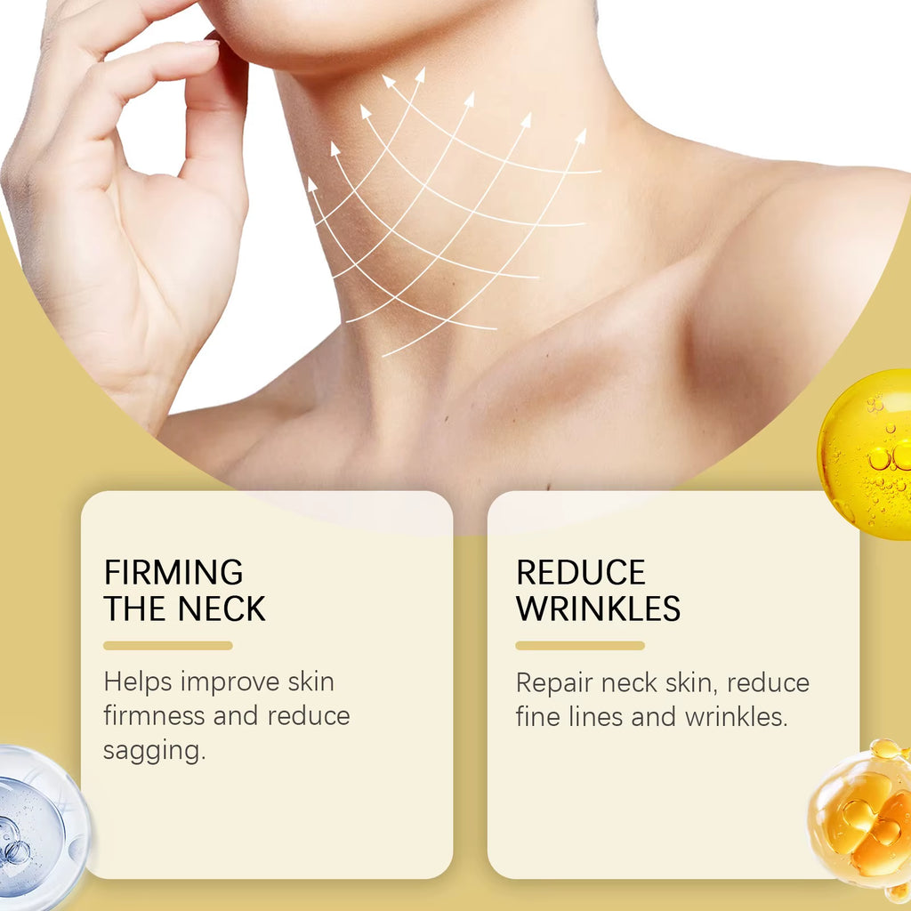 120G Roller Neck Cream Massage Better Absorb Lift Firm Turkey Neck in 28 Days with Firm Hexapept 8 Ah 8 Tighten Smooth Skin